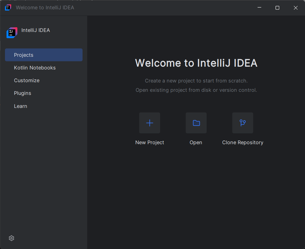 Open Project Prompt